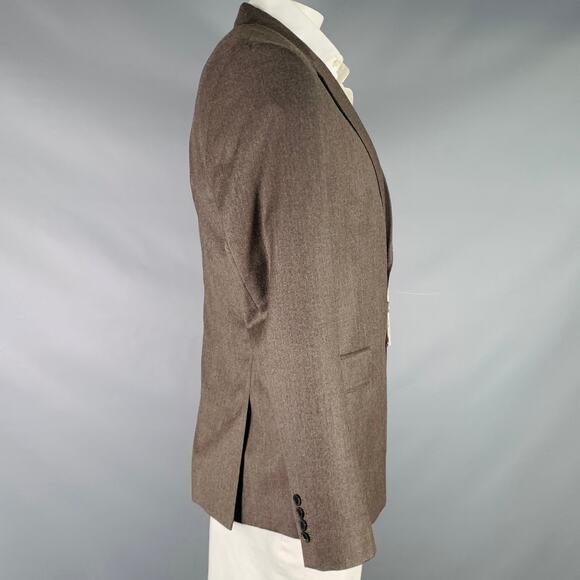 AMI by ALEXANDRE MATTIUSSI Size 44 Taupe Wool Sport Coat - Picture 2 of 8